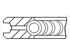 Pístní kroužek GOETZE ENGINE 3.465mm 231 CR P GOE13