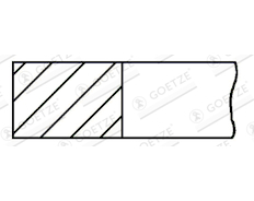 Pístní kroužek GOETZE ENGINE 3.5mm 001 CK KV1