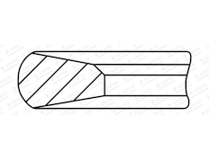 Pístní kroužek GOETZE ENGINE 3.5mm 008IF CK NT ST