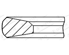 Pístní kroužek GOETZE ENGINE 3.5mm 008IF MOL P KV1