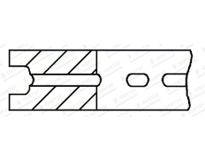 Pístní kroužek GOETZE ENGINE 3.96mm 030 P GOE12