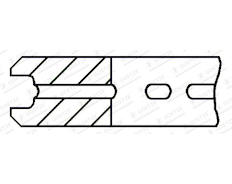 Pístní kroužek GOETZE ENGINE 4.0mm 031 CR P KV1