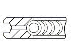 Pístní kroužek GOETZE ENGINE 4.0mm 231LKZ GDC P KV1