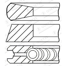 Sada pístních kroužků GOETZE ENGINE 08-075860-20DR