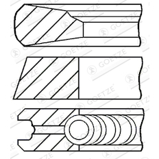 Sada pístních kroužků GOETZE ENGINE 08-101100-00