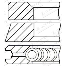 Sada pístních kroužků GOETZE ENGINE 08-101500-00