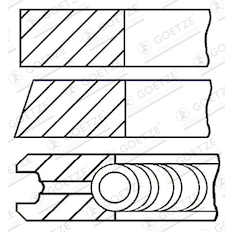 Sada pístních kroužků GOETZE ENGINE 08-102800-00