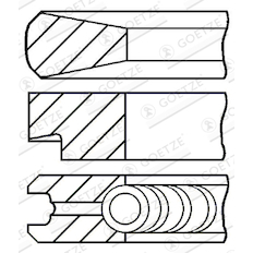 Sada pístních kroužků GOETZE ENGINE 08-103908-00