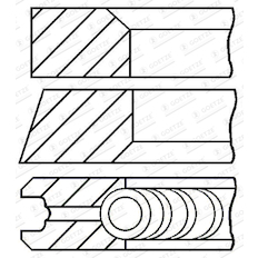 Sada pístních kroužků GOETZE ENGINE 08-105400-00