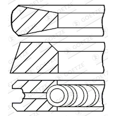 Sada pístních kroužků GOETZE ENGINE 08-105500-00