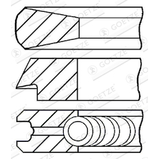 Sada pístních kroužků GOETZE ENGINE 08-108200-00