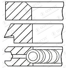 Sada pístních kroužků GOETZE ENGINE 08-109100-00