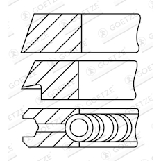 Sada pístních kroužků GOETZE ENGINE 08-109400-30