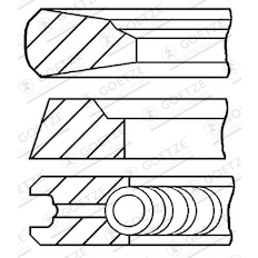 Sada pístních kroužků GOETZE ENGINE 08-112100-00