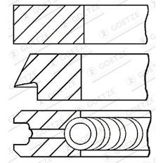 Sada pístních kroužků GOETZE ENGINE 08-112407-00