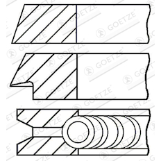 Sada pístních kroužků GOETZE ENGINE 08-115700-00