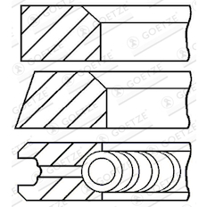 Sada pístních kroužků GOETZE ENGINE 08-117900-00