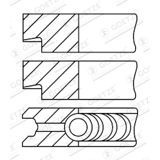 Sada pístních kroužků GOETZE ENGINE 08-121700-10