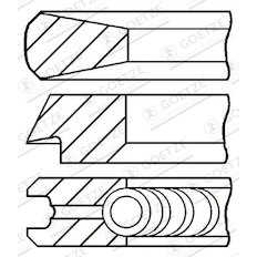 Sada pístních kroužků GOETZE ENGINE 08-121800-00
