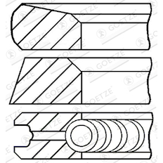 Sada pístních kroužků GOETZE ENGINE 08-123700-00