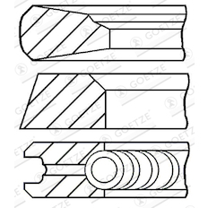 Sada pístních kroužků GOETZE ENGINE 08-123800-00