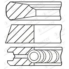 Sada pístních kroužků GOETZE ENGINE 08-123900-10