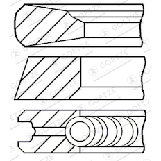 Sada pístních kroužků GOETZE ENGINE 08-127900-00