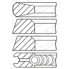 Sada pístních kroužků GOETZE ENGINE 08-132200-10