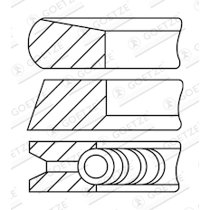 Sada pístních kroužků GOETZE ENGINE 08-137507-30