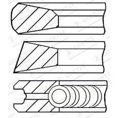 Sada pístních kroužků GOETZE ENGINE 08-138700-00