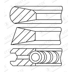 Sada pístních kroužků GOETZE ENGINE 08-138700-10