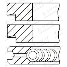 Sada pístních kroužků GOETZE ENGINE 08-145206-00