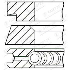 Sada pístních kroužků GOETZE ENGINE 08-145400-00