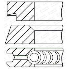 Sada pístních kroužků GOETZE ENGINE 08-145406-00