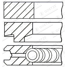 Sada pístních kroužků GOETZE ENGINE 08-146100-00