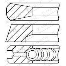 Sada pístních kroužků GOETZE ENGINE 08-146300-00