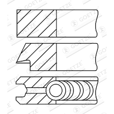 Sada pístních kroužků GOETZE ENGINE 08-148300-00