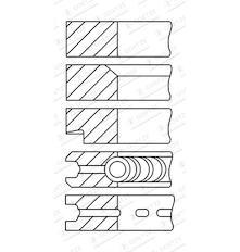 Sada pístních kroužků GOETZE ENGINE 08-160807-30