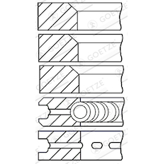 Sada pístních kroužků GOETZE ENGINE 08-163500-00