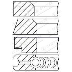 Sada pístních kroužků GOETZE ENGINE 08-163607-00