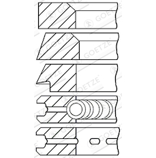 Sada pístních kroužků GOETZE ENGINE 08-164500-10