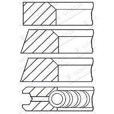 Sada pístních kroužků GOETZE ENGINE 08-165107-10