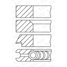 Sada pístních kroužků GOETZE ENGINE 08-167607-10