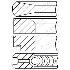 Sada pístních kroužků GOETZE ENGINE 08-171207-10