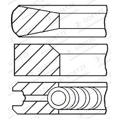 Sada pístních kroužků GOETZE ENGINE 08-171607-10