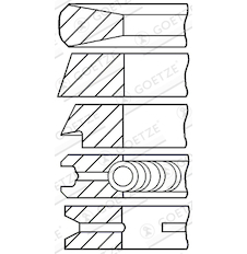 Sada pístních kroužků GOETZE ENGINE 08-174307-10