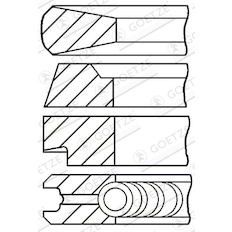 Sada pístních kroužků GOETZE ENGINE 08-174607-10