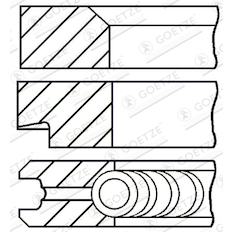 Sada pístních kroužků GOETZE ENGINE 08-175507-00