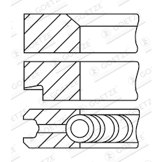 Sada pístních kroužků GOETZE ENGINE 08-176700-10