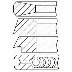 Sada pístních kroužků GOETZE ENGINE 08-176907-60